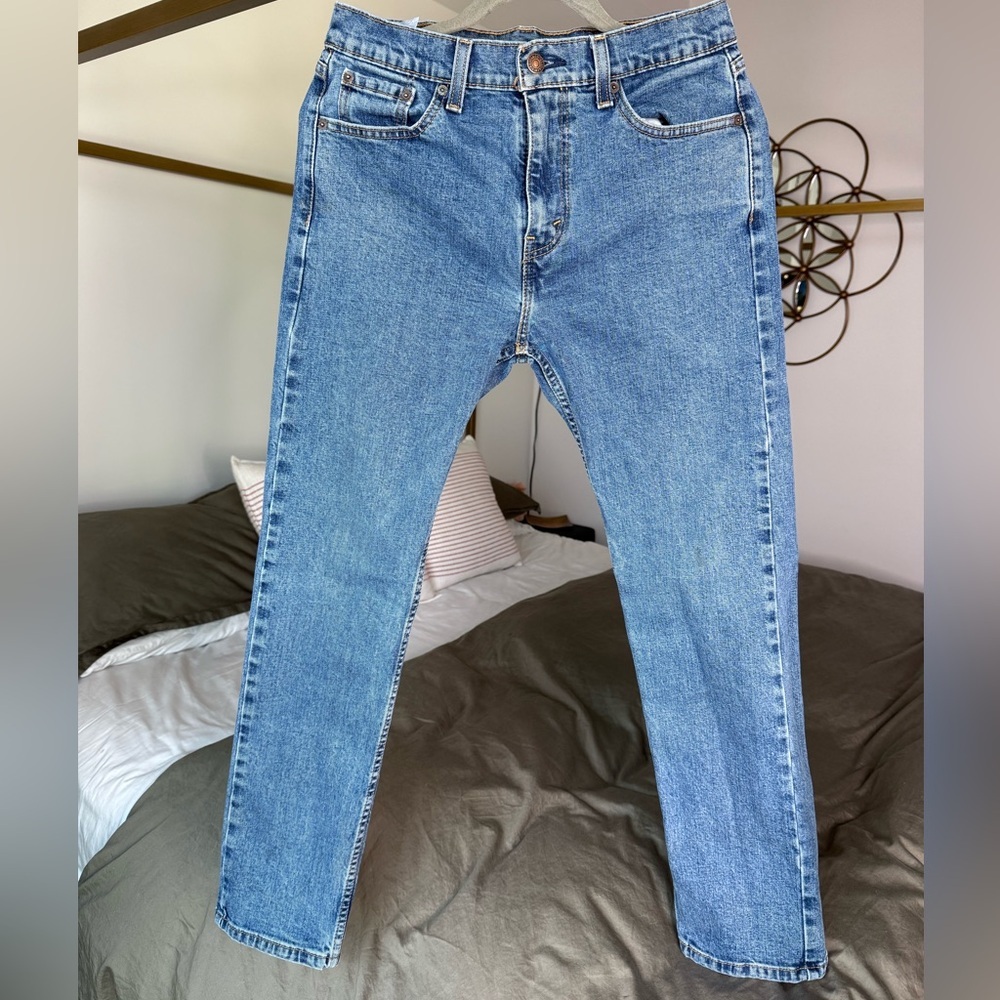 Levi’s 505 Straight Leg Jeans 30x30 Classic Medium Blue Wash Unisex Vibes Vtg